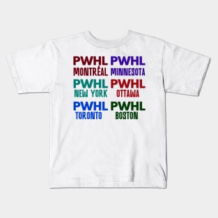 All PWHL MEMBERS Kids T-Shirt